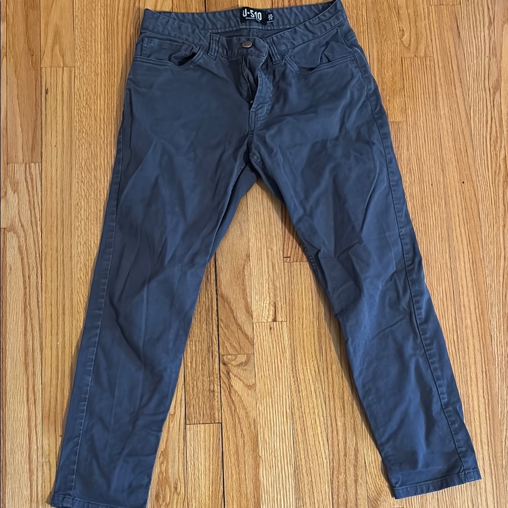 Under 5’10 grayish blue chinos size 28 length 26